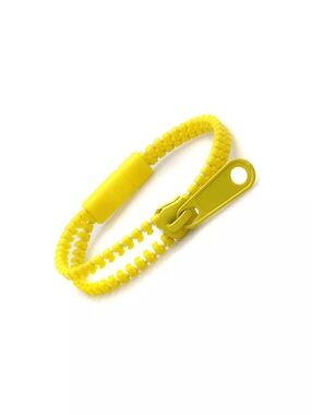 Yellow Fidget Zipper Bracelets 12 PCs (1 Dozen)